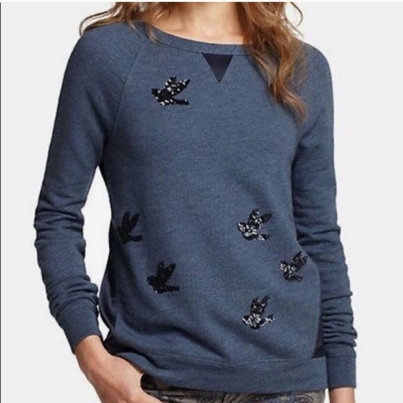 Anthropologie Sweaters - 🍒GUD🍒 ANTHRO LEIFNOTES SEQUIN BIRDS PULLOVER
